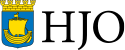 Hjo kommuns logotyp med stadsvapnet.